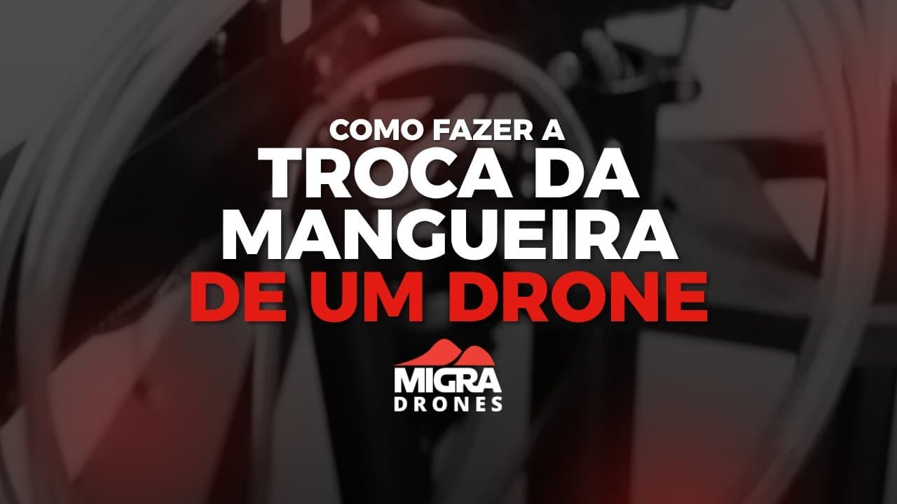Thumbnail do vídeo: Como fazer a troca da mangueira de um drone pulverizador MIGRA
